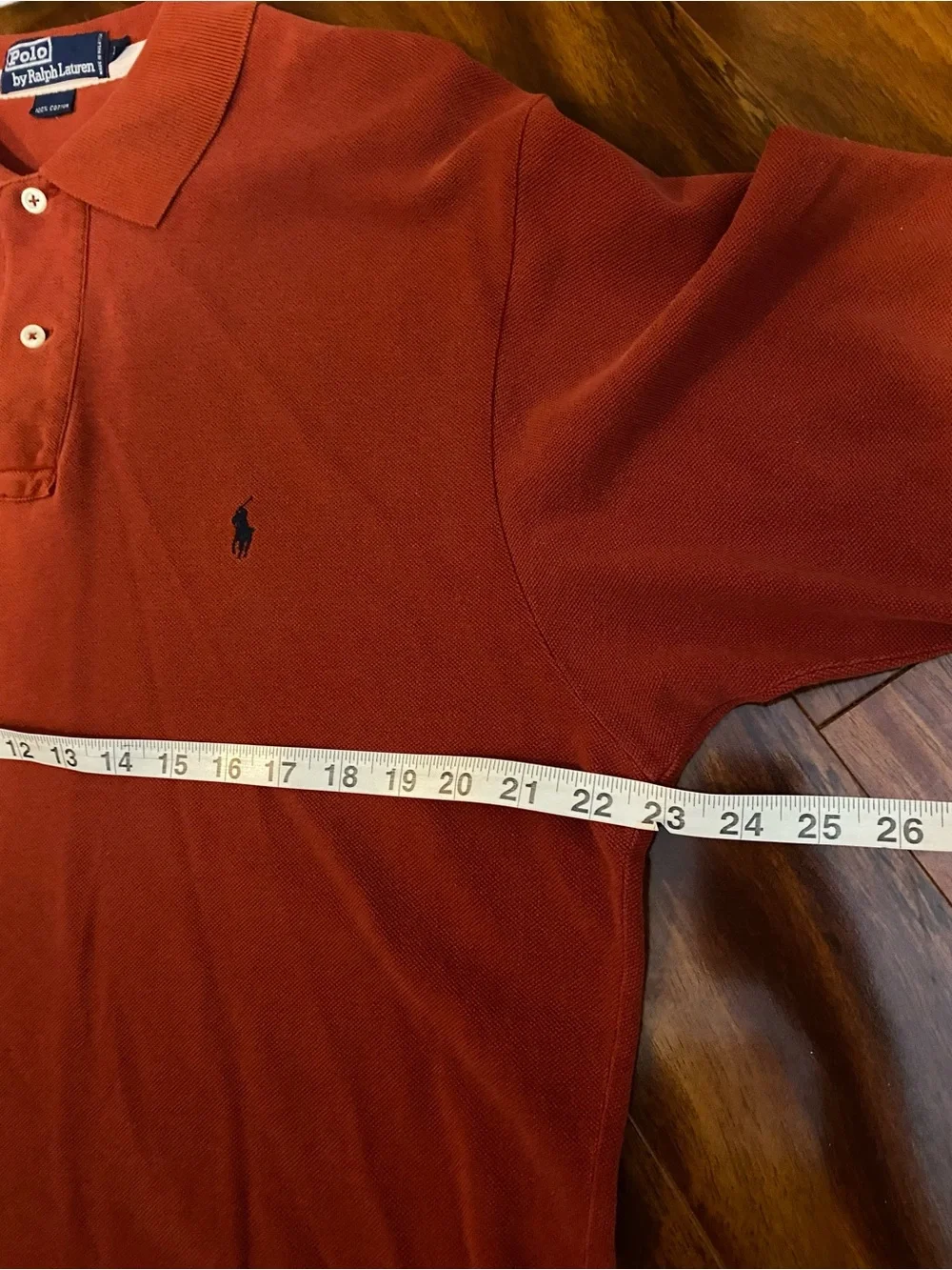 Polo By Ralph Lauren Men’s Brick Red Short-Sleeve Polo Large